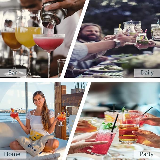 12oz Cocktail Shaker Small Single Bar Shakers Bartending Stainless Steel Espresso Shaker for Martini Margarita Alcohol Liquor Drink Mixer