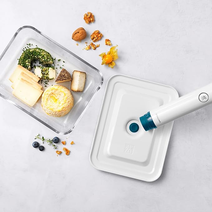 ZWILLING Fresh & Save Airtight Glass Food Storage Containers with Lids, Meal Prep Containers, One Size, La Mer