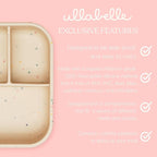 Leak Proof Bento Box Food-Grade Silicone Bento, BPA, Phthalate, Lead, & PVC Free - Bento Lunch Box for Daycare, Kids, & Adults - Leak Resistant Sets With Lids Snack Box Container (Grey)