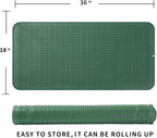 Silicone Dish Drying Mat for Multiple Usage,Easy clean,Eco-friendly,Heat-resistant Silicone Mat for Kitchen Counter or Sink,Refrigerator or Drawer Liner Green 5XL 36inches x 18inches