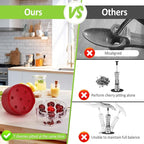 Cherry Pitter Tool, 7 Holes Multi Cherry Pitter Tool Pit Remover, 7-in-1 Cherry Seed Remover Quick, Portable Cherry Pitters Tool, Heavy-Duty Metal Cherry Core Pitter for Cherries Jam