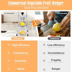 Commercial Lemon Cutter 4 & 6 & 8 Section with V-Shaped Stainless Steel Blades Easy Wedger Fruit Lime Slicer Vegetable Chopper Dicer for Home Bar Restaurant