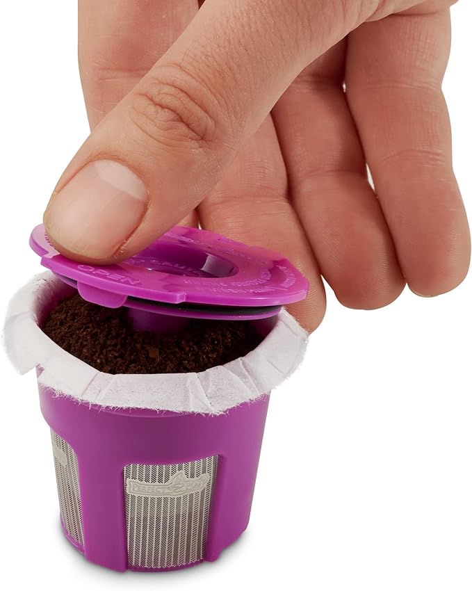 Disposable Coffee Filters, 400 Count Paper Coffee Filter for Keurig Brewers Single Serve 1.0 and 2.0 Compatible with All Brands Reusable K Cup Filter, White