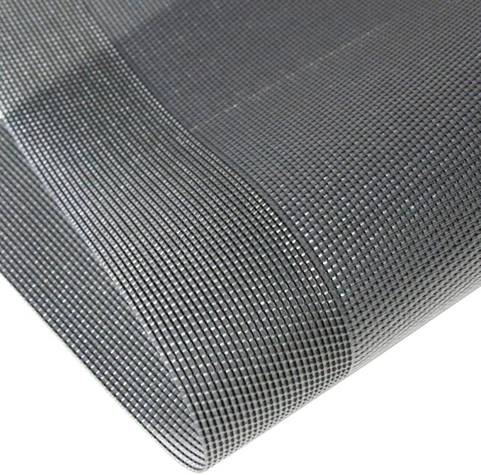 PIGCHCY Placemats Vinyl Washable Table Mats Elegant Non-Slip Placemats for Dinner Table Set of 4 (Silver)