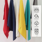 Kitchen Towels Dish Towels for Kitchen Tea Towels for Kitchen Bar Towels for Cloth Towels dishcloths - Solid 18"x28" Pack of 6 (Assorted (1), Pack of 6)