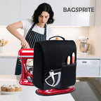 BAGSPRITE Stand Mixer Cover with Applicance Slider for KitchenAid 6/7/8 Quart Bowl Lift Mixers – Kitchen Appliance Dust Cover with Pockets for Kitchen Aid Accessories and Attachments