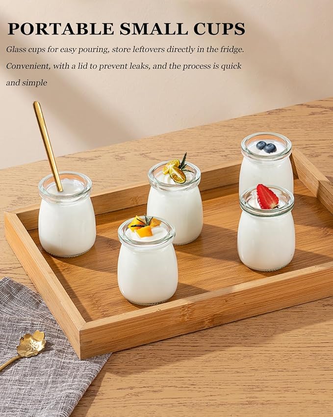 36 Hour Yogurt Maker, Automatic Digital Yoghurt Maker with Constant Temperature Control and Timer, Multifunctional Probiotic Yogurt Machine for Home Cheese, Fruit Wine (With 4 Glass Jars 42 Ozs)
