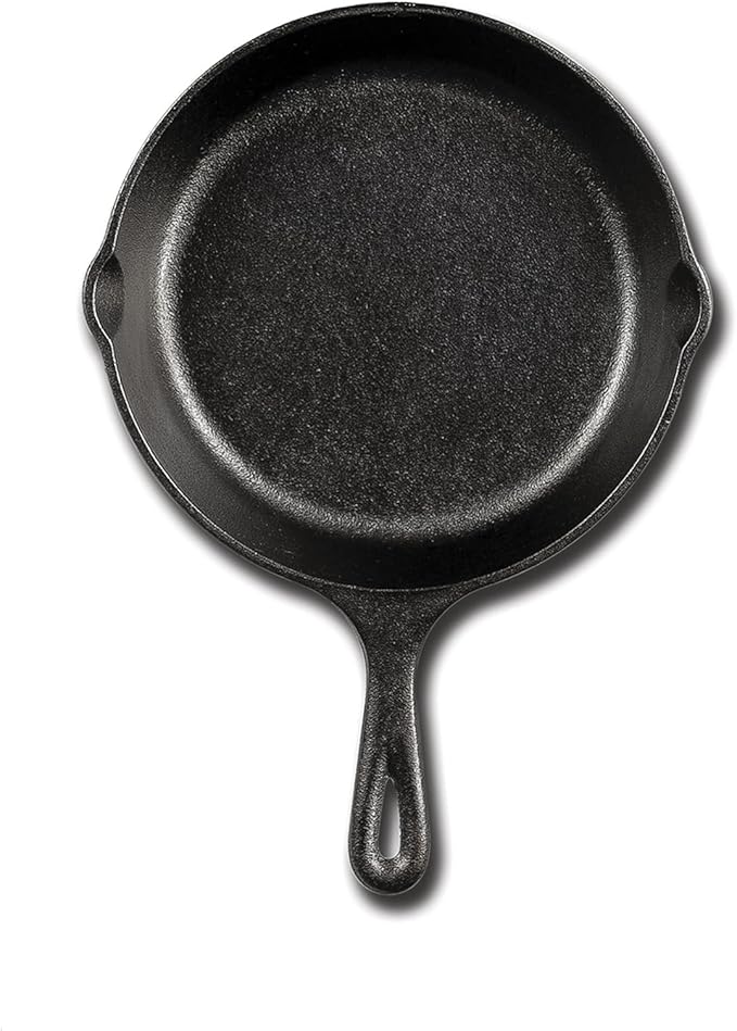 Lodge 6-1/2 Inch Cast Iron Pre-Seasoned Skillet – Signature Teardrop Handle - Use in the Oven, on the Stove, on the Grill, or Over a Campfire, Black
