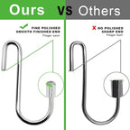 30 Pack Heavy Duty S Hooks Pan Pot Holder Rack Hooks Hanging Hangers S Shaped Hooks for Kitchenware Pots Utensils Clothes Bags Towels Plants