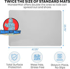 Extra Large Silicone Craft Mat 48x24 Inch – Heat Resistant Table Protector, Non-Slip Surface for Painting, DIY, Clay, Bakin, Easy Clean, Rolls Up – Use as Floor or Cutting Mat by MonsterMat