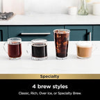 Ninja Pods & Grounds Specialty Single-Serve Coffee Maker, K-Cup Pod Compatible, Built-In Milk Frother, 6-oz. Cup to 24-oz. Travel Mug Sizes, Iced Coffee Maker, 1550 watts, Sage Green, PB051SG