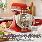 GVODE Stainless Steel Spiral Dough Hook for KitchenAid Stand Mixer, Bread Hook Attachment Fits 4.5-5 QT Mixing Bowl for Tilt-Head Stand Mixers, For KitchenAid Stand Mixer Accessories, Dishwasher Safe