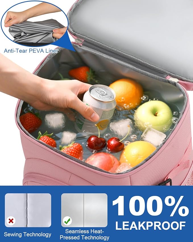 Cooler Backpack for Men Women Insulated Waterproof Backpack Cooler Leak Proof Cooler Bag Lightweight Lunch Backpack for Camping Beach Travel Picnic