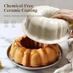 VONIKI Ceramic Baking Pans Set, 7 PCS Nonstick Bakeware Sets Baking Sheets For Oven Baking Set With Cookie Sheet, Cake Pan, Loaf Pan, Muffin Pan, Roaster Pan, Cooling Rack - Nontoxic Baking Supplies