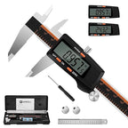 HARDELL Digital Caliper 6 Inch with Large LCD Screen, Calipers Measuring Tool with Auto-Off Feature, Inch/Millimeter Conversion, Electronic Vernier Caliper Micrometer for Jewelers/Woodworkers/DIY