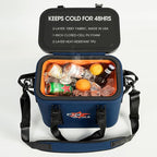 Magnetic Backpack Cooler Bag, Cold Retention Soft Coolers 30 Can Insulated Soft Sided Cooler with Waterproof Bag