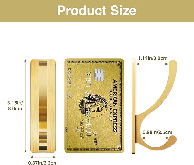 Adhesive Wall Hooks for Towels Coats - Stick On Hooks Hanging Heavy Duty (13lb), Metal Hook for Door, Bathroom, Dorm, Closet - Hanger for Purse, Bag, Robe,Backpack - No Damage to Wall - Gold 4 Pack