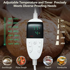 Folding Bread Proofing Box with Temp Control(50-122℉) & 48H Timer, Dough Proofer with Metal Rack, Proofing Box for Sourdough, Bread Baking, Pizza, Yogurt, Kombucha, Space-Saving & Easy to Use