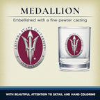 Heritage Pewter Arizona State Double Old Fashion | Double Rocks Glass 14 OZ for Liquor | Expertly Crafted Pewter Glass