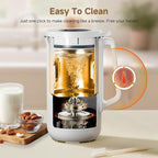 40oz Nut Milk Maker Machine, 10 in 1 Nut Milk Maker for Homemade Almond Milk, Soy Milk, Oatmeal, and Non-Dairy Beverages, Soy Milk Maker with 10 Blades, Delay Start, Keep Warm, Auto-clean, Boiling