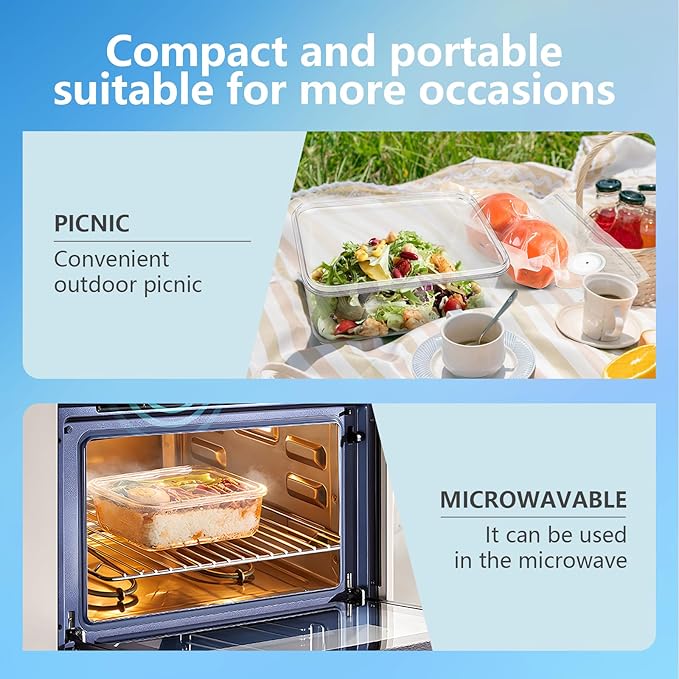 Vacuum Sealer, Vacuum Sealer for Food Compact Handheld Vac Seal Machine, Seal Meal Saver Portable Food Sealer (Vacuum Sealer Machine + 3 Food Storage Containers + 20 Reusable Bags)