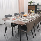 Myir JUN Placemats Set of 8, Vinyl Woven Placemats Place Mats Indoor Set of 8 Washable Table Mats Non-Slip Place mats for Dining Table (Silver, Set of 8)