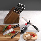 Cangshan L Series 10-Piece Knife Block Set, Forged German Steel, Black, 1027440