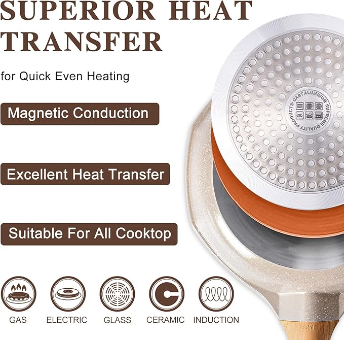 Pots and Pans Set Nonstick Kitchen Cookware Sets