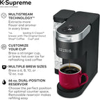 Keeurig KSupreme Single Serve KCup Pod Coffee Maker with MultiStream Technology, Strong Brew and Over Ice, 66 oz Dual‑Position Reservoir