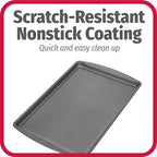 GoodCook AirPerfect Non-Stick 17” X 11" Cookie Sheet Set , Homemade, Frozen & Leftover Slices, Set of 2