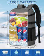Cooler Backpack for Men Women Insulated Waterproof Backpack Cooler Leak Proof Cooler Bag Lightweight Lunch Backpack for Camping Beach Travel Picnic
