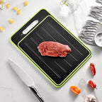 Cutting Board Double Sided,2 Pcs Vegetable Board With Sharpening Stone,Large Size+Small Size,Food Grade Stainless steel and Wheat straw PP Material,Eco-Friendly and Easy to Clean (grey)