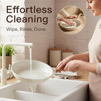 Pots and Pans Set Non Stick Non-Toxic 22 Pcs Ceramic Cookware Sets Nonstick Kitchen Pot&Pan With Lid Cream White Granite Induction Compatible with Glass Lids Crepe Frying Pan PFOA/PFOS-Free