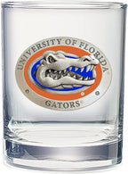 Heritage Pewter University of Florida Double Old Fashion | Double Rocks Glass 14 OZ for Liquor | Expertly Crafted Pewter Glass