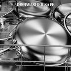 6 Pieces Stainless Steel Frying Pan Set with Lids, Honeycomb Nonstick Frying Pan Set 3 Pcs,Induction Skillet Set Egg Omelette Frying Pan Sets W/Lid, Induction Compatible, PFOA Free