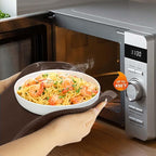 Brown Silicone Microwave Mat 12 inch Extra Large Multi-Use Microwave Mat Heat Resistant Silicone Trivet Mat Pot Holders Hot Pads for Kitchen, Silicone Cover Pad for Microwave Oven Hot Pot Pans, 2Pack