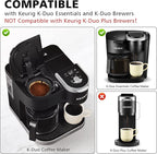 Reusable K-Duo Coffee Filter for Essentials & Brewers, Carafe Basket Filters for K-Duo Coffee Makers, Accessories, 2 Pack