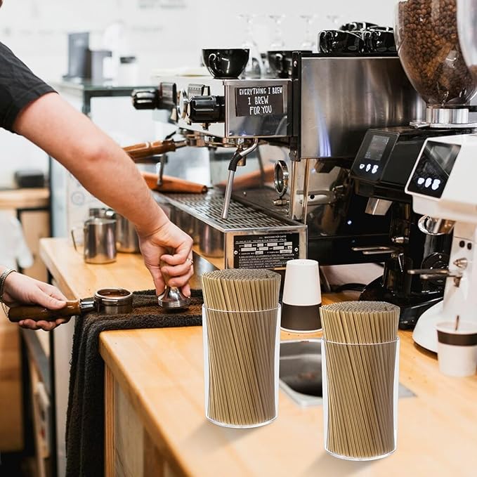 500 Pcs Gold Coffee Stirrers Holder Set Metallic Gold Coffee Stir Sticks Acrylic Stir Stick Holder Cocktail Straws Bar Straws Drink Stirrers for Coffee Bar Decor Juice Party Halloween Supplies