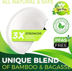 12oz Small Paper Bowls[150-Pack], Heavy Duty Bowls Perfect for Ice Cream, Milk Cereals, Snack, 100% Disposable Compostable and Eco-Friendly Made from Bagasse