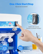 VEVOR Commercial Ice Shaver Crusher,286lbs Per Hour Electric Snow Cone Maker with 2L Ice Cube Box, 250W 1500RPM Tabletop Shaved Ice Machine for Parties Events Snack Bar, Home and Commercial Use (Blue)