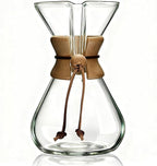 AGOGO Pour Over Coffee Maker Set Glass Coffee Maker with 50pcs Filter Paper -for Home, Office, Camping, Cafes - Easy Clean Coffee Dripper Set (Rag&Brush Included)(10 Cup/34oz)