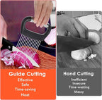 Onion Slicer Holder Large Onion Cutter Vegetable Chopper Kitchen Food Slicer Practical Meat Tenderizer Tool Stainless Steel Tomato Slicers for Slicing Onions Kiwifruit Tomato Avocados Eggs Lemon Meat