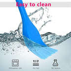 Silicone Basting Pastry Brush Set 2 Pack Heat Resistant Spread Oil Butter Sauce for BBQ Grill Barbeque Kitchen Baking Cooking Pastries, 1 Large & 1 Small