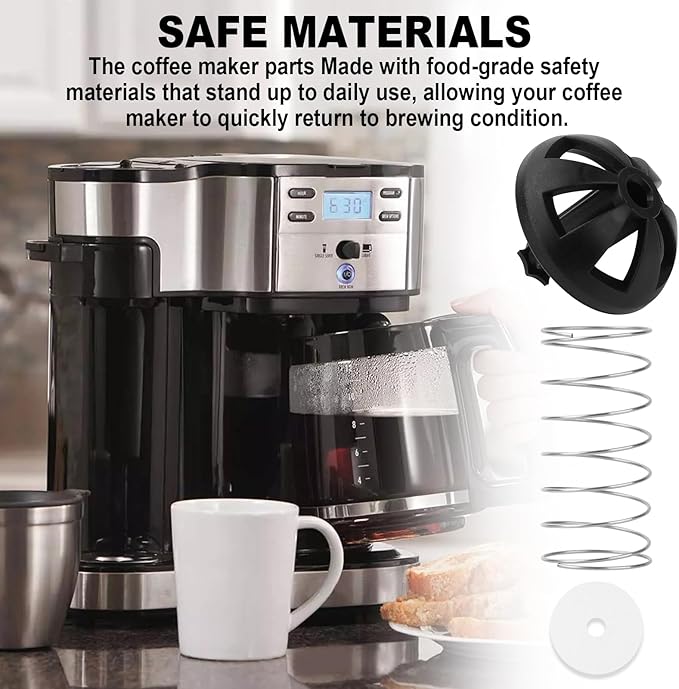 Coffee Replacement Brew Basket Spring Loaded Stopper for Hamilton/Mr. Coffee/Cuisinart Coffee Maker Parts, 990117900 990237500,Coffee Maker Parts -3 Pcs