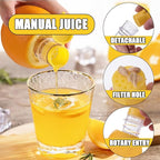 Lemon Squeezer, Effortless Manual Flat Lime Juicer Squeezer, Hand Citrus Press, Stainless Steel Orange Peeler Lemon Zester Grater, Easy to Make Juice From Lemon, Lime, Cirtus, Orange, Fruits（5 Pcs）