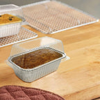 Disposable Mini Loaf Pans with Lids Bakeware Set,1lb, 30 Pack, 6x3.7 Aluminum Foil Bread Pans for Homemade bread, Small Cake Tins, Perfect for Baking Banana Bread, Chease Cake Brownies, etc.