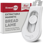 Upgraded Magnetic Bread Lame, Professional Dough Scoring Tool with Extractable Blade, Sourdough Bread Tool for Baking, Includes Scoring Pattern Booklet & 5 Replaceable Razor Blades