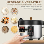 15L Commercial Rice Cooker & Warmer (84 Cup Cooked, 15.8 QT) Smart Large Rice cooker 6 Rice Cook Functions 24-Hr Delay Timer | LED Display | Auto Keep Warm | Non-Stick Inner Pot