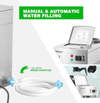 12-Cup Commercial Coffee Maker with Water Line 1.8L Auto-Filling Drip Coffee Maker Machine with 2 Glass Carafes and 2 Warmers Stainless Steel Pour over Coffee Brewer for Restaurant Office cafe