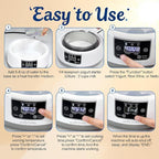 Genuine sealjoyous Yogurt Maker 1-36 hours multi-functional constant temperature yogurt machine,32-45 degrees adjustable, automatic digital LCD display 1.2 liters capacity (Standard no cup)